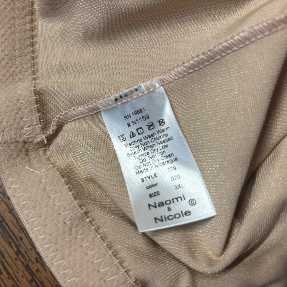 NWT Women's Naomi & Nicole Hi Waist Thigh Comfortable Firm Slimmer Bottoms 3XL - Picture 5 of 5